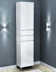 Пенал Vela Мира напольный с ящиками 30 / 40, 30, белый