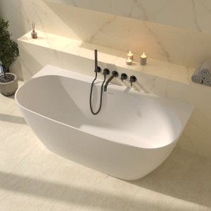 Ванна из искусственного камня Whitecross Make RAL матовый Solid Surface, 170х80, RAL матовый