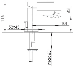 Смеситель для биде Remer Q-Design QD21