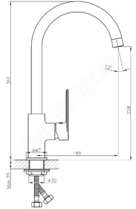 Смеситель для кухонной мойки Haiba HB70590-7