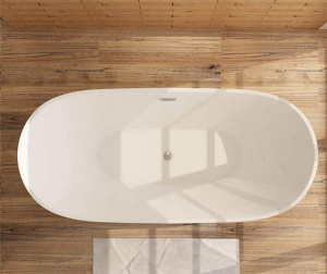 Акриловая ванна Calani Lotus White, 170х80