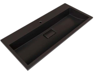 Умывальник Versalia Absolute 50 / 60 / 70 / 80 / 100 black, 100х45