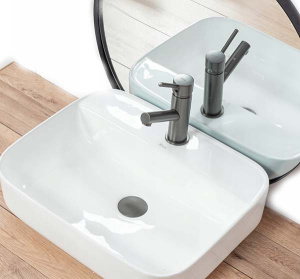 Смеситель для умывальника Rea Lumi Gun Grey REA-B8025