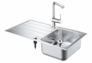 Кухонная мойка Grohe K500 31571SD1 + смеситель Grohe Minta 32168000