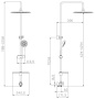 Душевая стойка Lemark LM8802C