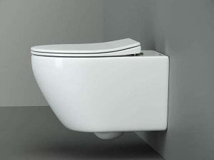 Подвесной унитаз CeramicaNova Pearl CN8001 Rimless Soft Close