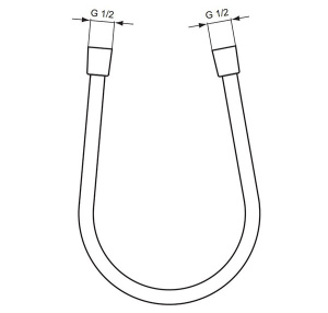 Душевой шланг Ideal Standard Idealflex A3330AA