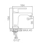 Смеситель для умывальника Ledeme L1077W