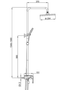 Душевая стойка Gappo G2496-26