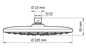 Верхний душ Wasserkraft A077
