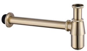 Сифон для умывальника Abber Bequem AF0032G / AF0032RG, золото матовое