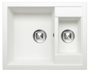 Кухонная мойка Tolero Classic R-109, 62х50, белый