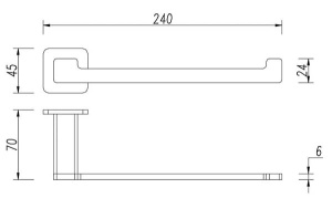Держатель для полотенец Omnires Nelson NL80230CR