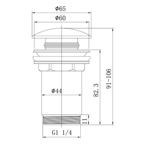 Донный клапан Caprigo 99-534-BRG