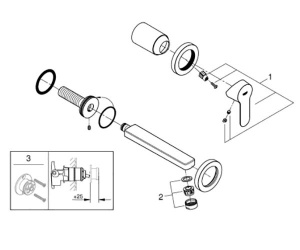 Смеситель встраиваемый Grohe BauEdge 20474000