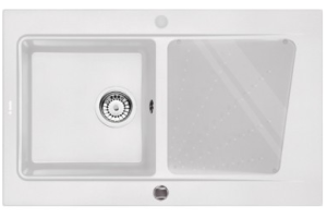 Кухонная мойка Deante Modern ZQM-A113 / ZQM-G113 / ZQM-S113, 86х52/алебастр