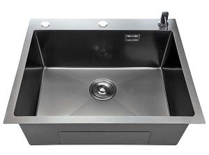 Кухонная мойка Stellar S6050NB-Decor (3h) с коландером и дозатором