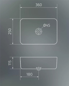 Умывальник Gid N1334