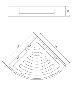 Полка Omnires Uni UN10332CR