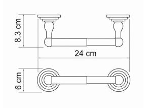 Держатель для туалетной бумаги Wasserkraft Isar K-7322