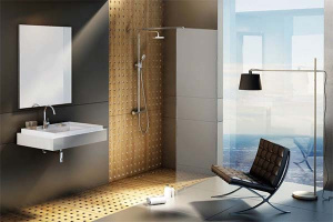 Душевое ограждение Ravak ST Walk-in Wall профиль блестящий, 90х200, Transparent