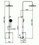 Душевая стойка Lemark LM8803C