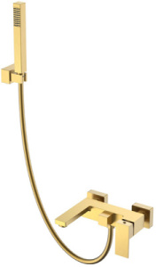 Смеситель для ванны Boheme Qubic Gold 473-G / Matt Gold 473-MG, золото матовое