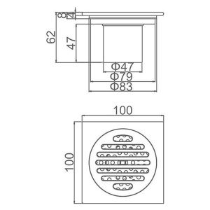 Душевой трап Gerhans K81510U-10