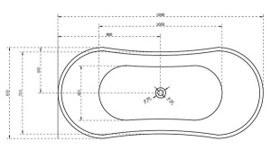 Акриловая ванна Abber AB9322, 180х80