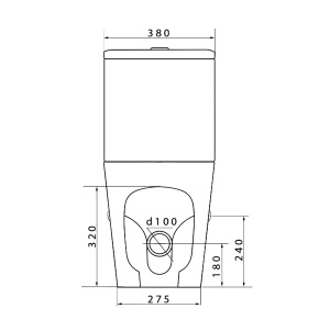 Напольный унитаз Caprigo Vittoria V-1013