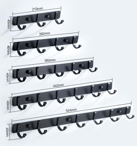 Планка с крючками Ledeme L5516W-4 / L5516W-7, 28 см 4 крючка, белый