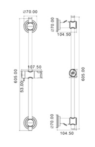 Душевая штанга Gerhans K24017