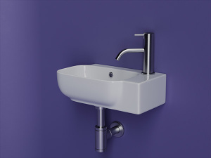 Умывальник CeramicaNova Element CN6074L / CN6074R, 40x25 L