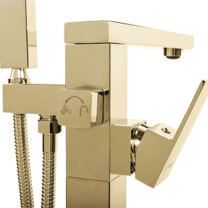 Смеситель для ванны Rea Tery gold REA-B5306 / gold matt REA-B5307 напольный