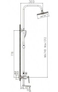 Душевая стойка Haiba HB24548-8