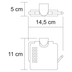 Держатель для туалетной бумаги Wasserkraft Kammel K-8325