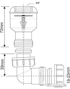 Сифон McAlpine Tunvalve