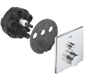 Смеситель встраиваемый Grohe Grohtherm SmartControl	29123000 термостатический, хром