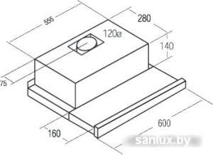 Кухонная вытяжка CATA TF 3600 WH фото 1