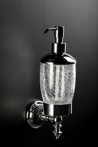 Дозатор Boheme Vogue 10147 / 10197, прозрачный, хром, белый