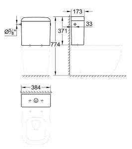 Бачок для унитаза Grohe Euro Ceramic 39333000