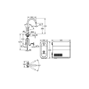 Смеситель для кухонной мойки Grohe Blue Home 31455000 / 31455DC0 с системой очистки воды, хром