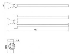 Держатель для полотенец Lemark LM8101C