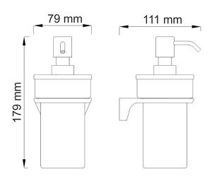 Дозатор для жидкого мыла Wasserkraft Aisch K-5999