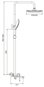 Душевая стойка Gappo Noar G2448