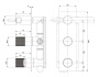 Смеситель встраиваемый Omnires Contour CT8035/1CR (2 функции)