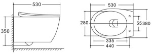 Подвесной унитаз Vincea Felice VT1-25