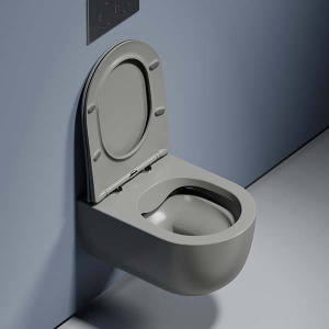 Подвесной унитаз CeramicaNova Modena CN6063MH / CN6063MDH Rimless Soft Close, антрацит матовый