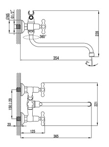 Смеситель для ванны Iddis Jeals JE2SBL0i10