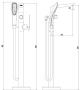 Смеситель для ванны Lemark Melange LM4944CW